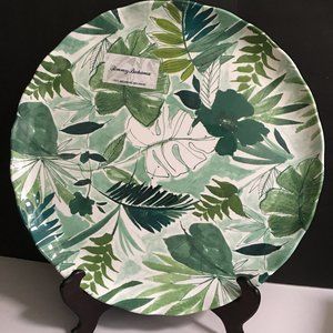 Tommy Bahama Palm Leaf 18" Big Serving Tray Plate